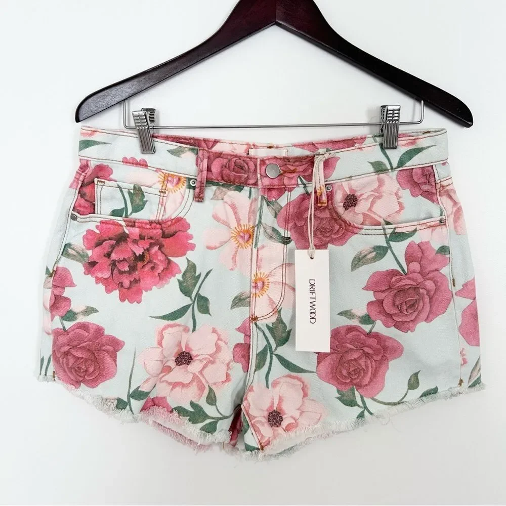 Driftwood Goldie Floral Shorts Size 30